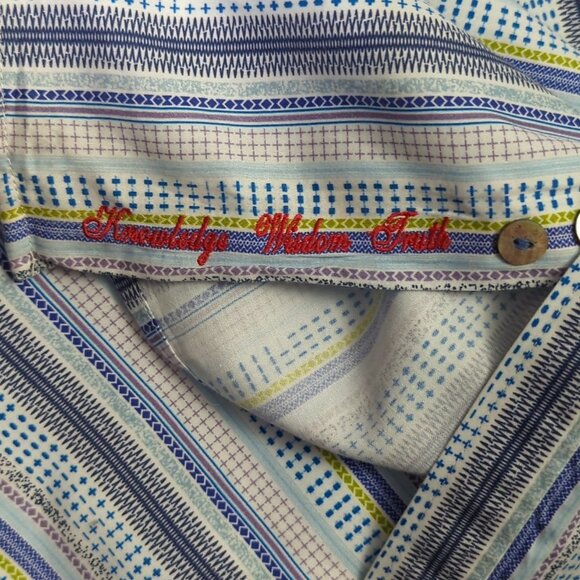 Robert Graham Shirt Men's 2XLT Tall Multicolor Flip Cuff Long Sleeve Button Up - Picture 8 of 11